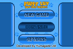 Puppy Luv - Spa and Resort Title Screen